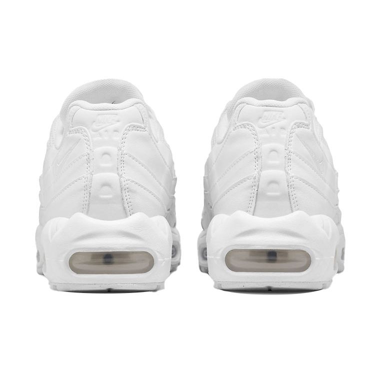 Nike  Air Max 95 Next Nature Triple White Women Sneakers Metallic-Silver DH8015-100