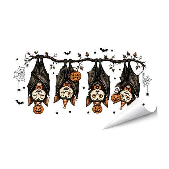 Indoor Outdoor Decorative Clings Halloween Window Clings, PVC Waterproof Static Decals, Removable Festive Wall Stickers