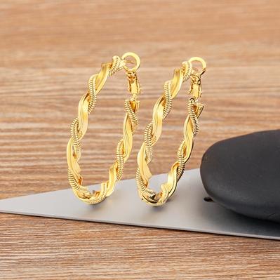 

Nidin New Fashion Big Circle Round Hoop Earrings for Women s Statement Gold/Silver Color Punk Charm Ear Jewelry Party Gift золотой