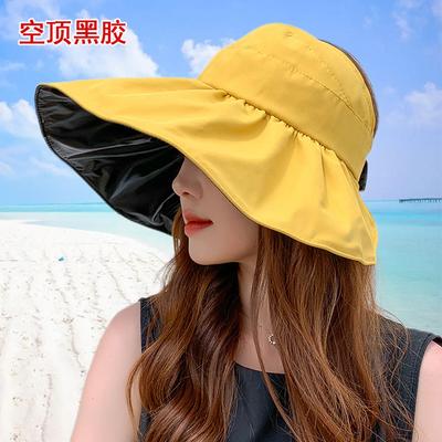 Vinyl Zylinder Sonnenhut Sommer Krempe UV-Schutz Sonnenhut vielseitig faltbar Fischerhut