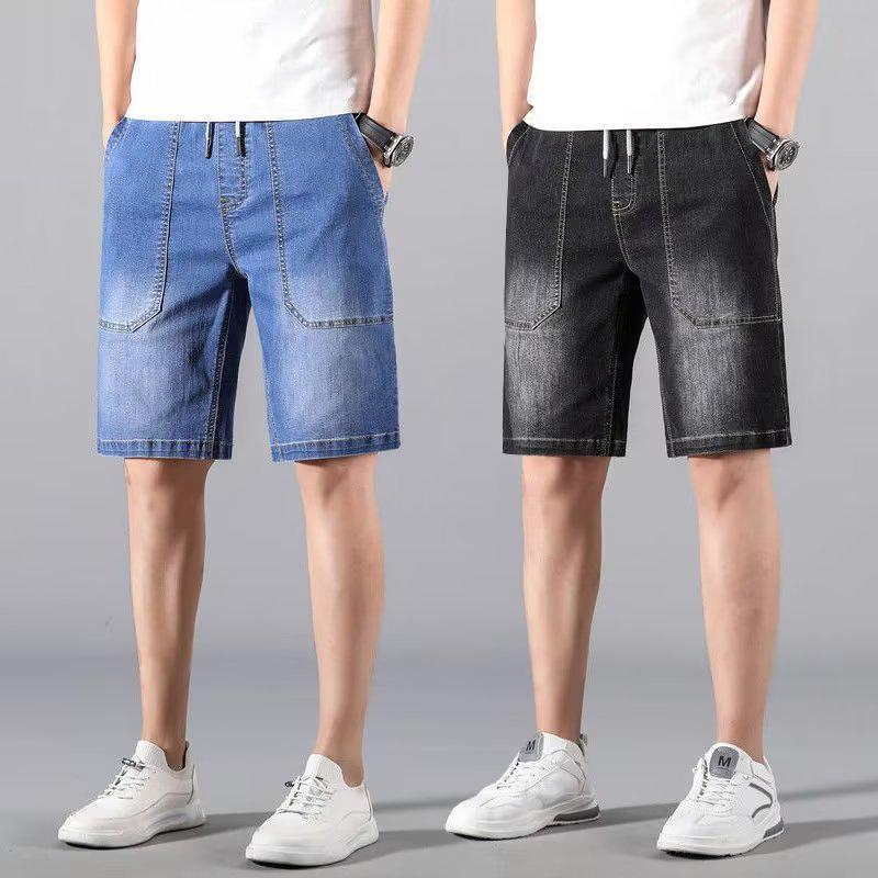 Men's Trendy Loose-Fit Mid-Length Denim Shorts