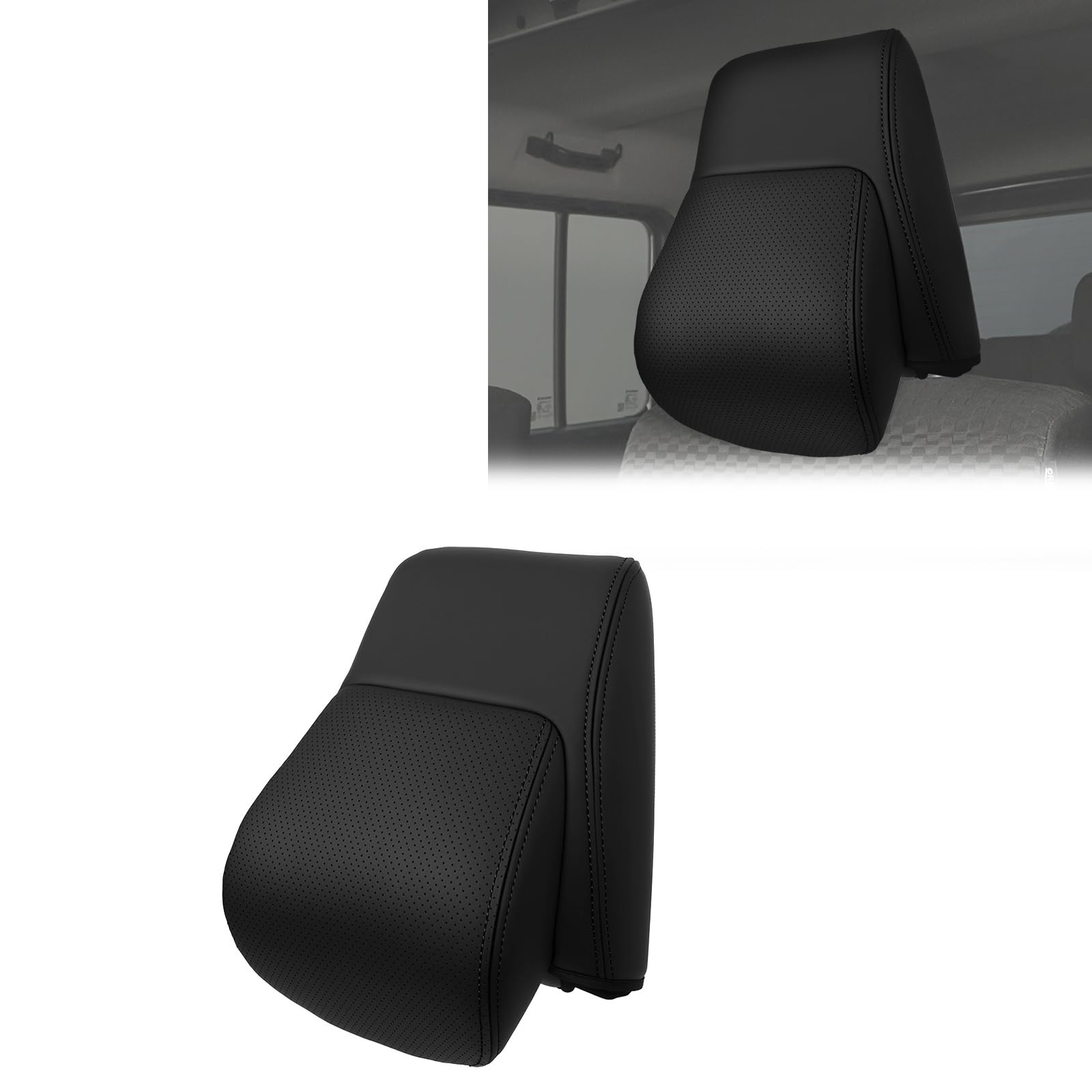 

New Suzuki Jimny Headrest Cover for Sierra and Nomad JC74 Multifunctional Neck Head Cushion Neck Support Neck Pillow Headrest Protector JB64, JB74, - чёрный