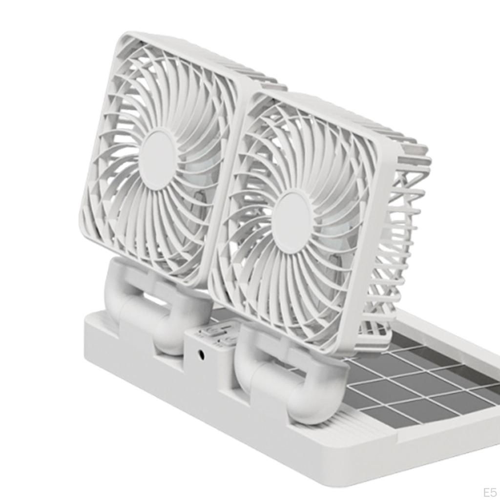 Degree Rotating Car Fan for Air Circulation Powered By Electric And Solar Energy