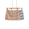 Retro Plaid Low-Waist A-Line Mini Skirt with Bowknot - Women's Autumn/Winter Hip-Hugging Skirt