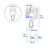 20Lots Curtain Track Rollers Ceiling Pulley Gliders Quiet Hook Curtains Wheel Rail Rollers Mount Sliding Pulleys Rails