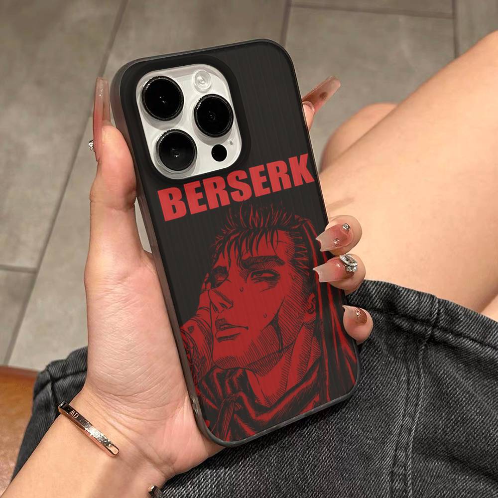 Comic Cool Berserk For IPhone 17 16 15 14 13 12 11 Pro Max Plus Pro Clear Phone Cover Non-Slip Shell