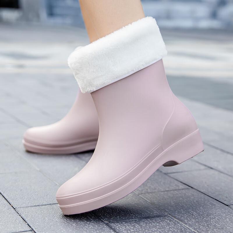 

Женские теплые зимние ботинки-дождевики средней высоты Longchan