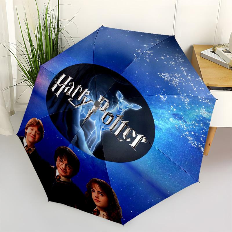 

1pc Harry Potter Friendship Umbrella with Plastic Handle,Cartoon Pattern,Suitable for All Seasons Multi-functional Umbrella307