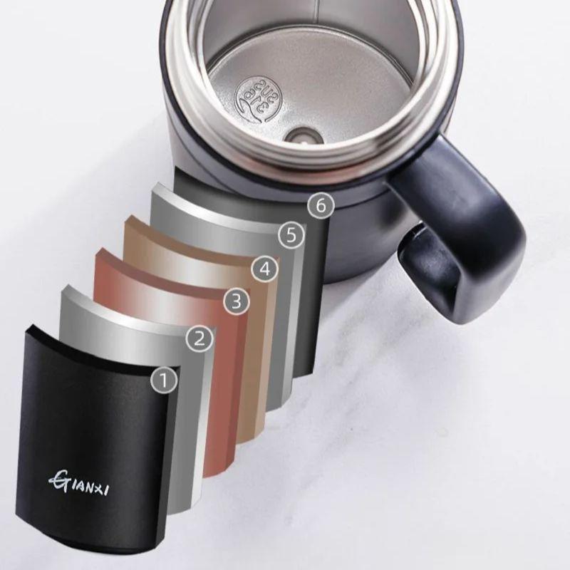 Stainless Steel Thermos Cup For Men Office Thermal Insulation And Cold Cupa Business Portable Filter Tea Cup With Handle