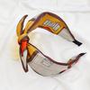 Women's Colorful Floral Pattern Elegant Vintage Mixed-Color Wide-Band Rabbit Ear Headband Set Suitable for Daily Wear