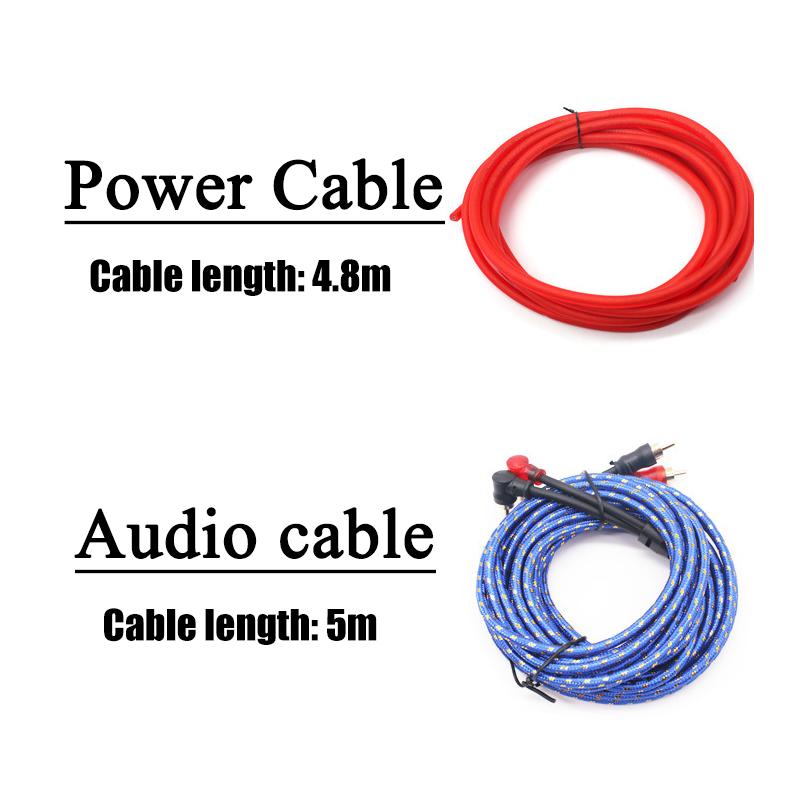 3500W Car Audio Speakers Wiring Kit 4GA Car Amplifier Cable 60AMP Fuse Copper Clad Aluminum Subwoofer Amplifier tallation Kit