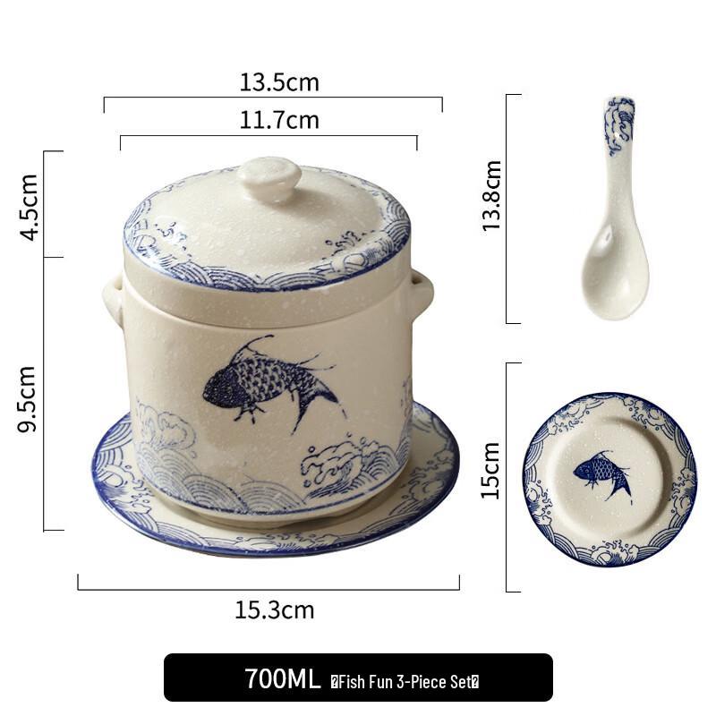 Yoshida Craftsman Ceramic Double-Lid Stew Pot