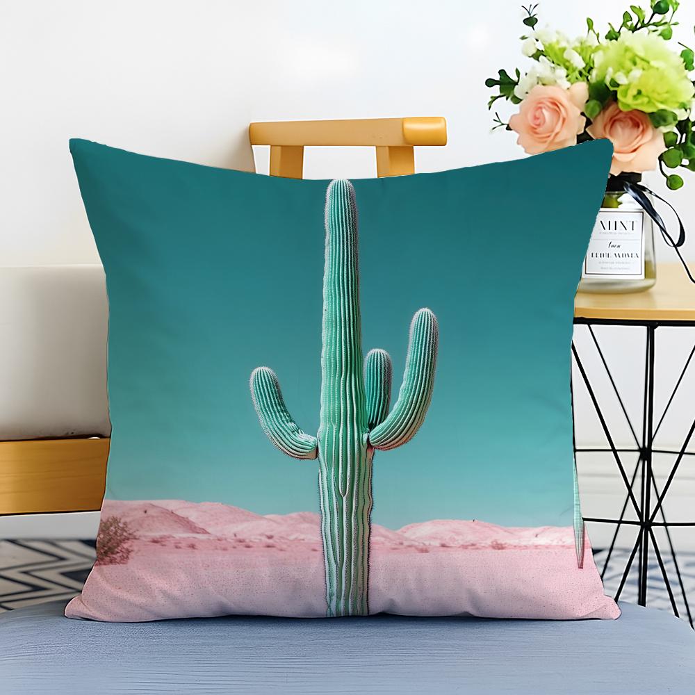 Casual Daily Fresh Tropical Plant Fruits Cushion Cover Washable Linen Pillowcase Soft  for Sofa Bed Cozy Home Room Decor