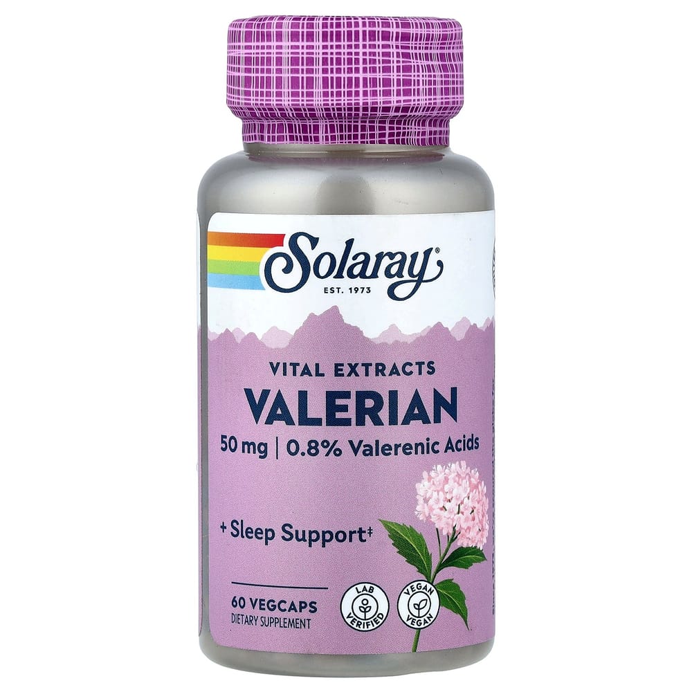 

Solaray Valerian 50mg Veggie Capsules, 60 Counts