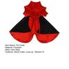 Pet Cloak Adjustable Rope Design Stand Collar Large Dogs Halloween Cosplay Cape Dog Face Outline Costume