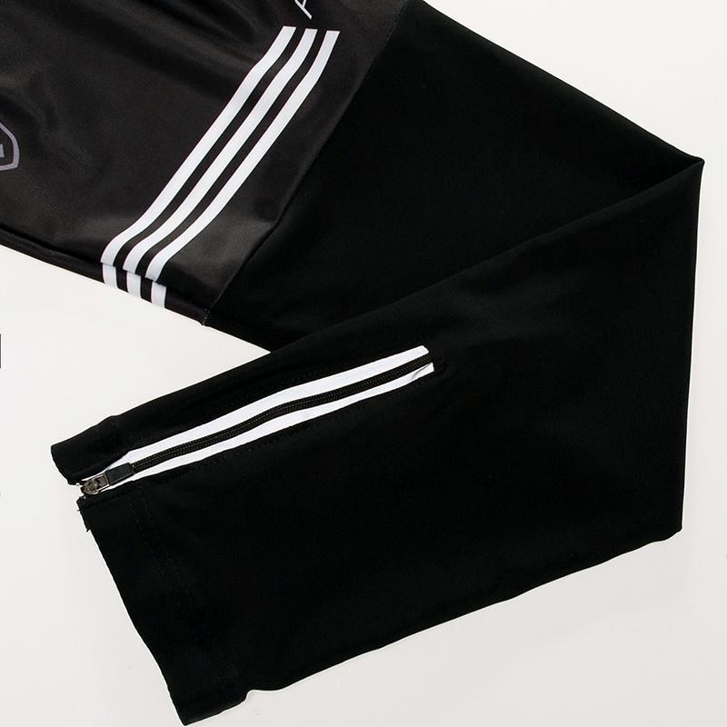 Jezdecké dresy Cyklistické oblečení Set Muži Dlouhý rukáv Černý bryndák Kalhoty Oblečení na kolo