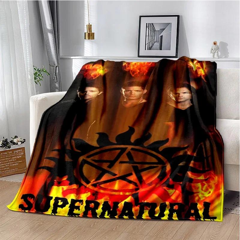 Supernatural join the hunt Throws Blanket Sofa Hiking Picnic Super Soft Quilt Fashion Bed Thermal Flannel Blanket birthday gift