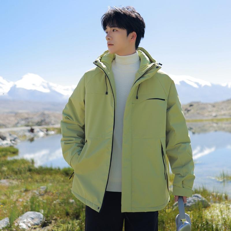 Herbst und Winter neue Kapuzen-Baumwolljacke Daunenbaumwolle Herren und Damen Trendmode verdickte warme Baumwolljacke