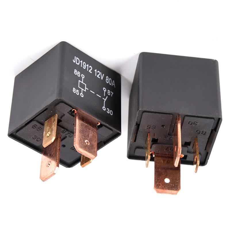 Waterproof Heavy Duty Relay 4Pin DC 24V 12V 80A JD1912 Automotive Car Relay Relays 5