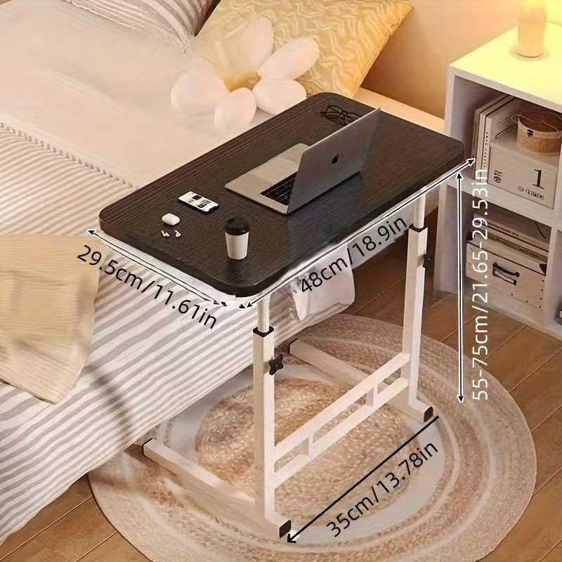 Adjustable Mobile Bedside Table - Compact Sofa Desk for Home and Office