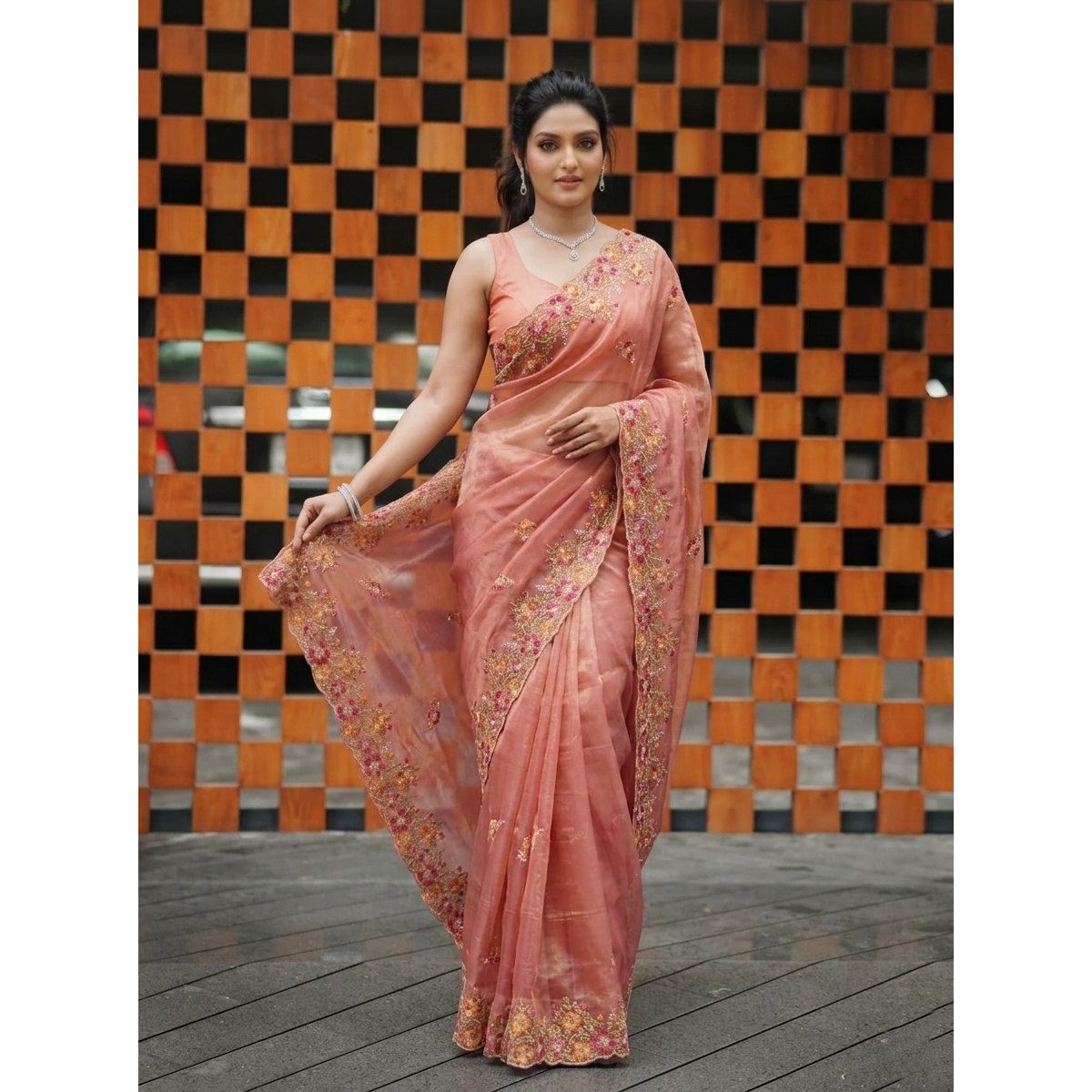New Launch Party Wear Soft Twill Net Saree