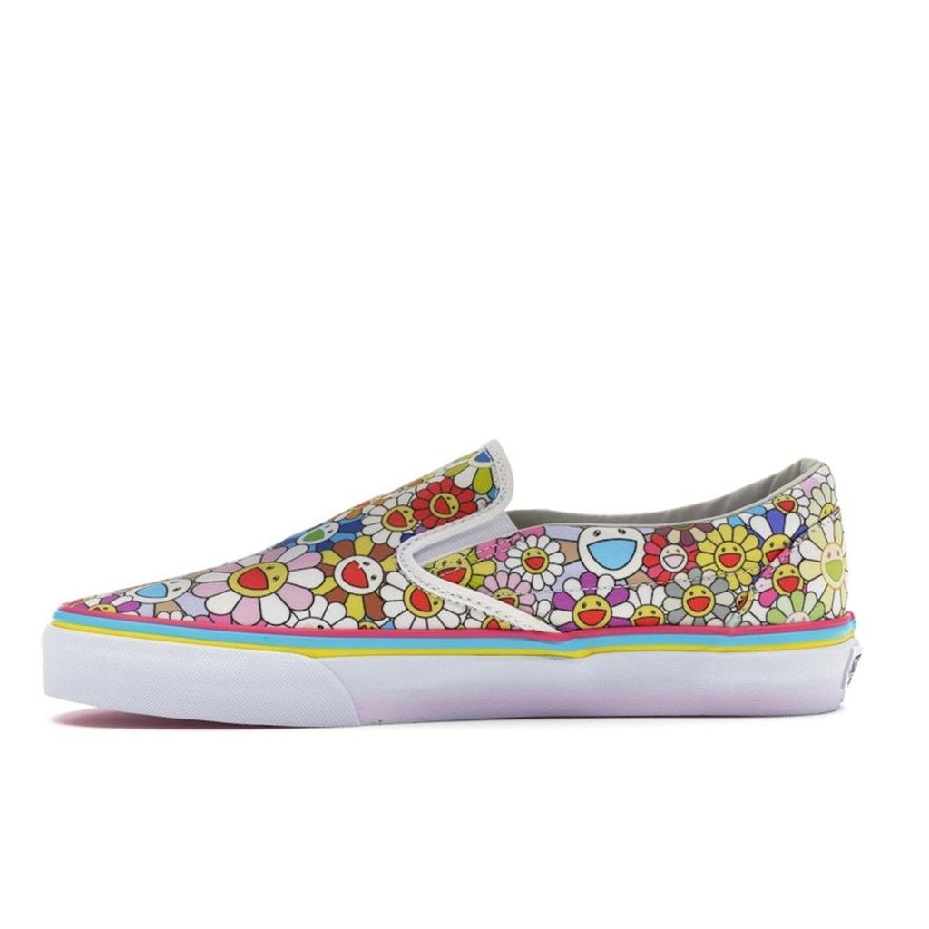 Vans Takashi Murakami Classic Slip-On LX Multi Flower Unisex Sneakers White VN-0ZSIGQC
