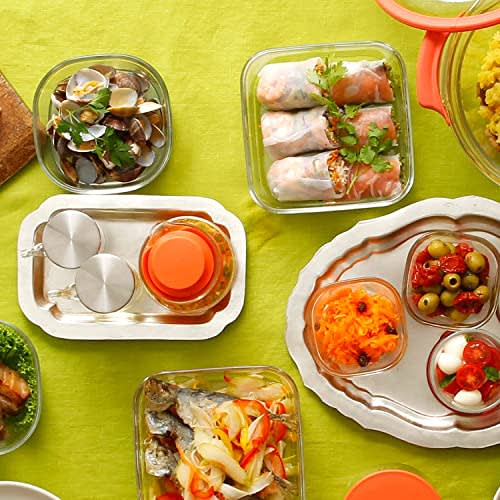 Iwaki Pack & Microwave Storage Container, Shallow, Large, 1.2L, White, Freezer-Safe, Oven-Safe, N3248-W