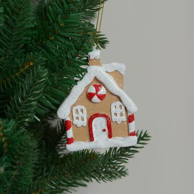 Żywiczne Domki Świąteczne Ozdoby na Choinkę Różowe Pączki Płatki Śniegu Zabawki Ozdoby na Choinkę Nowy Rok 2024 Navidad
