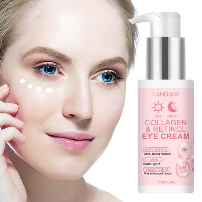 COLLAGEN & RETINOL EYE CREAM-Lifting and Firming Eye Area, Smoothing Eyes Wrinkles And Deep Cleaning-Suitable For All Skin Types, 80g