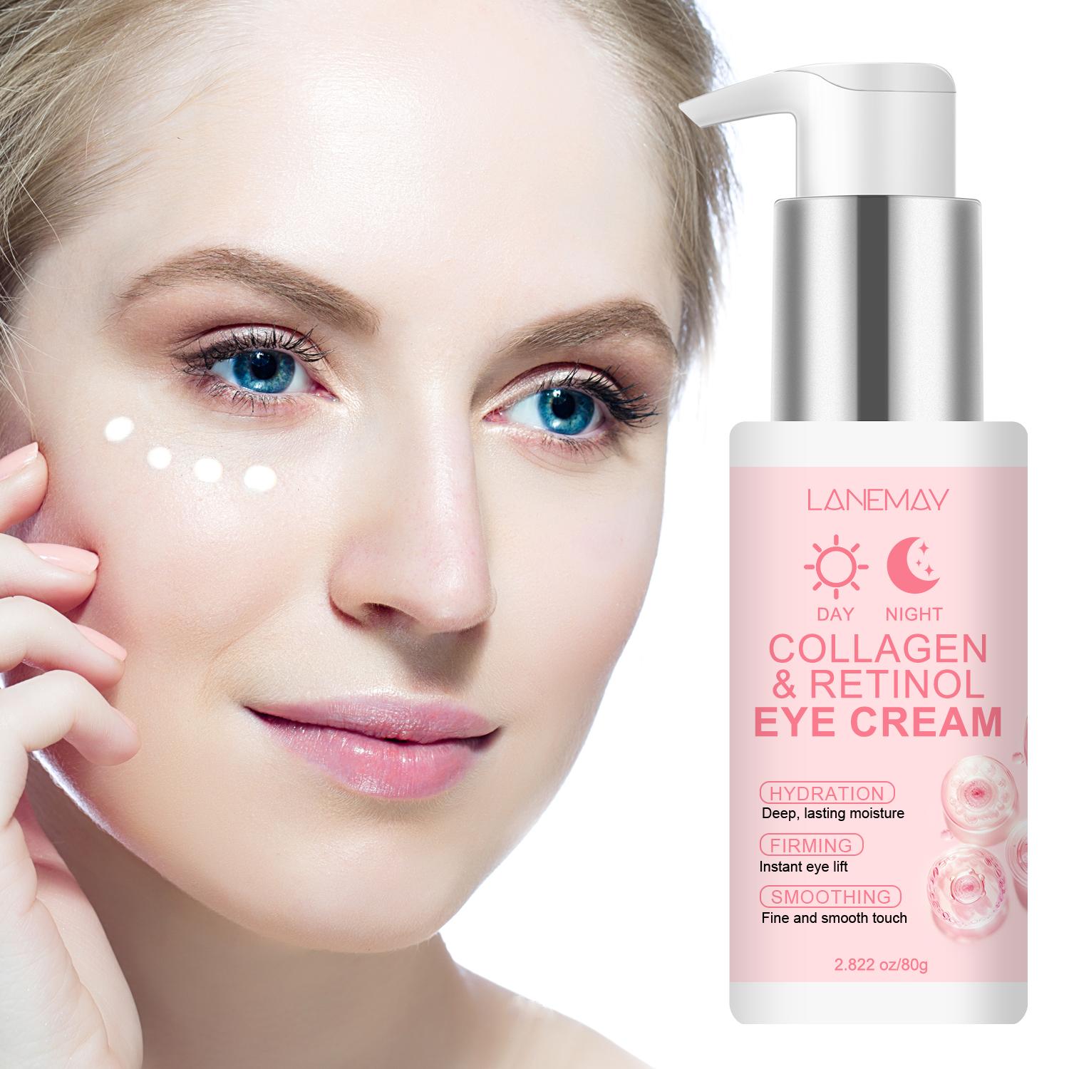 

COLLAGEN & RETINOL EYE CREAM-Lifting and Firming Eye Area, Smoothing Eyes Wrinkles And Deep Cleaning-Suitable For All Skin Types, 80g