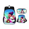Abby Hatcher Rucksack Federmäppchen Umhängetasche 3-teiliges Set neuer Cartoon-Druck, bestes Geburtstagsgeschenk für Jungen und Mädchen, die zur Schule gehen