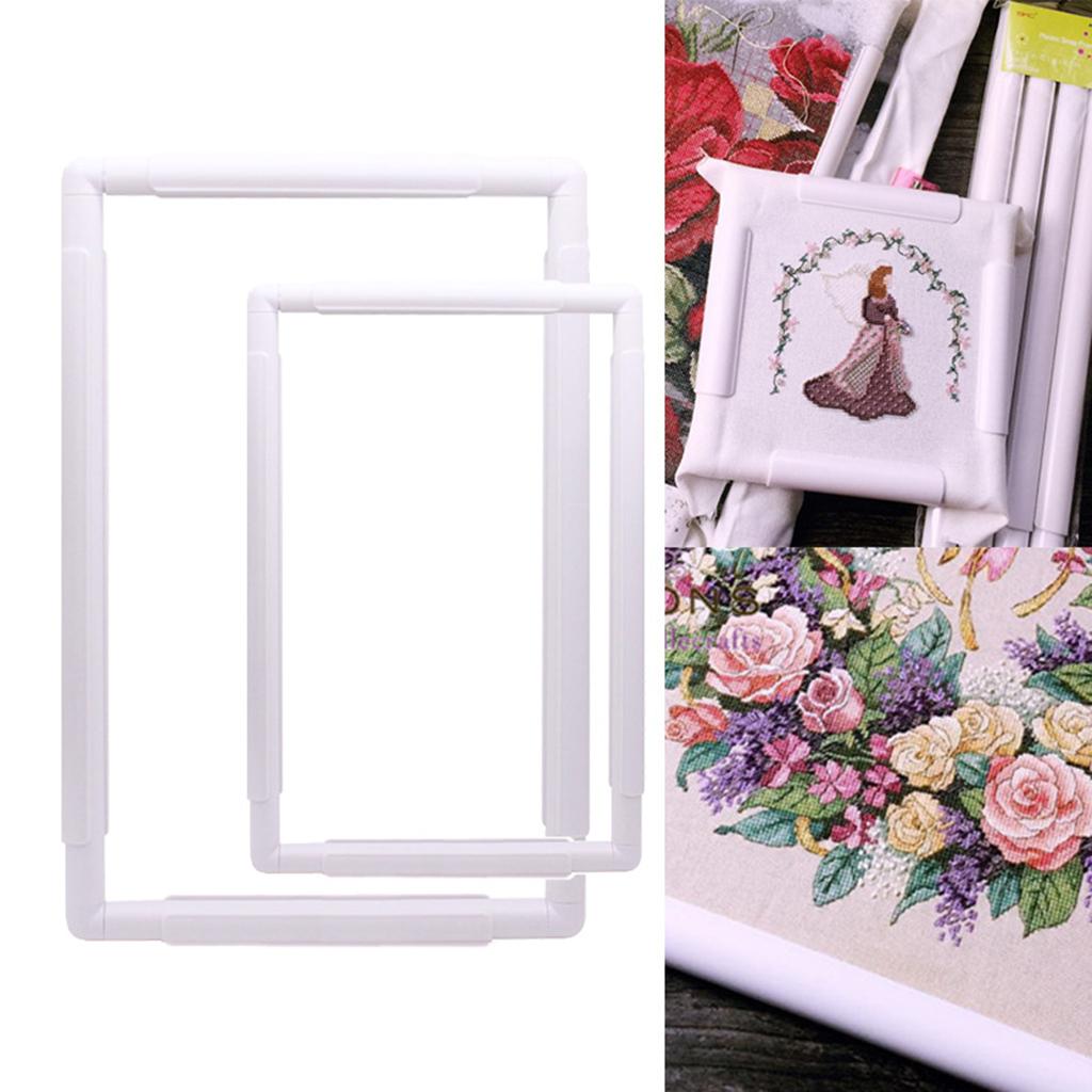 

-Stitch Plastic Embroidery Lap Hoop DIY Needlework Sewing Tools 15.2cm