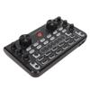 Live Sound Card with Multi Sound Effects Bluetooth Noise Reduction Sound Mixer Board for Mobile Phone Karaoke Broadcast