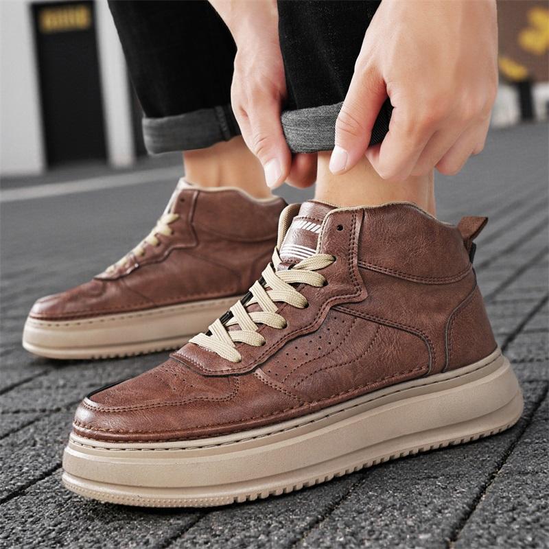 New Fashion Autumn And Winter Men's Low Top Martin Boots Students Male Boys Trending Soft Sole Work Shoes Labor Protection Martin Sneakers