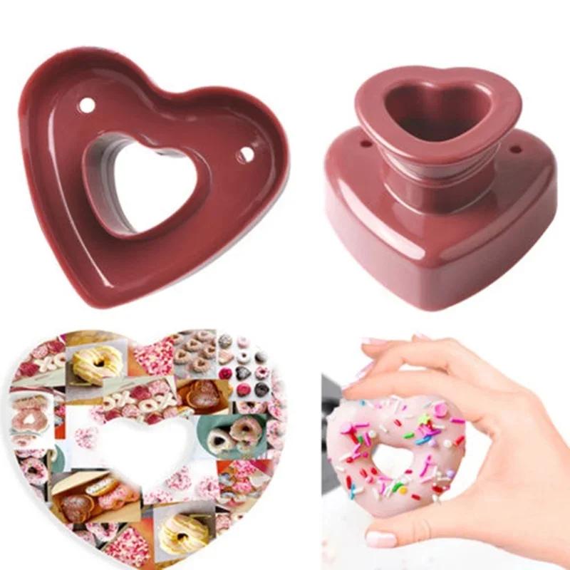 3 Type Donut Biscuit Press Mold DIY Baking Cake Tools Round Biscuit Mold Kitchen Baking Tool