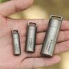 TOMSHOO Portapillole in Titanio Impermeabile Mini Porta Pillole Contenitore Scatola Pillole per Viaggi Outdoor Campeggio Escursionismo flacone pillole