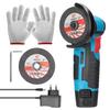 Mini Angle Grinder, 19500rpm Electric Grinding Tool Mini Grinder Handheld Cutter,with 1pcs 12V 3600mAh