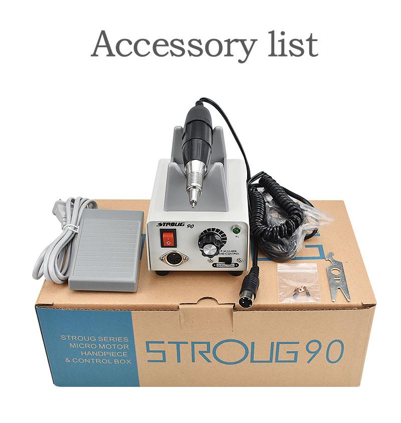 Dental Handpiece Micromotor 65W 35000 RPM Strong 90 Sanding Machine