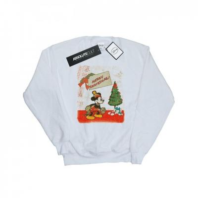 Mens Mickey Mouse Vintage Christmas Sweatshirt