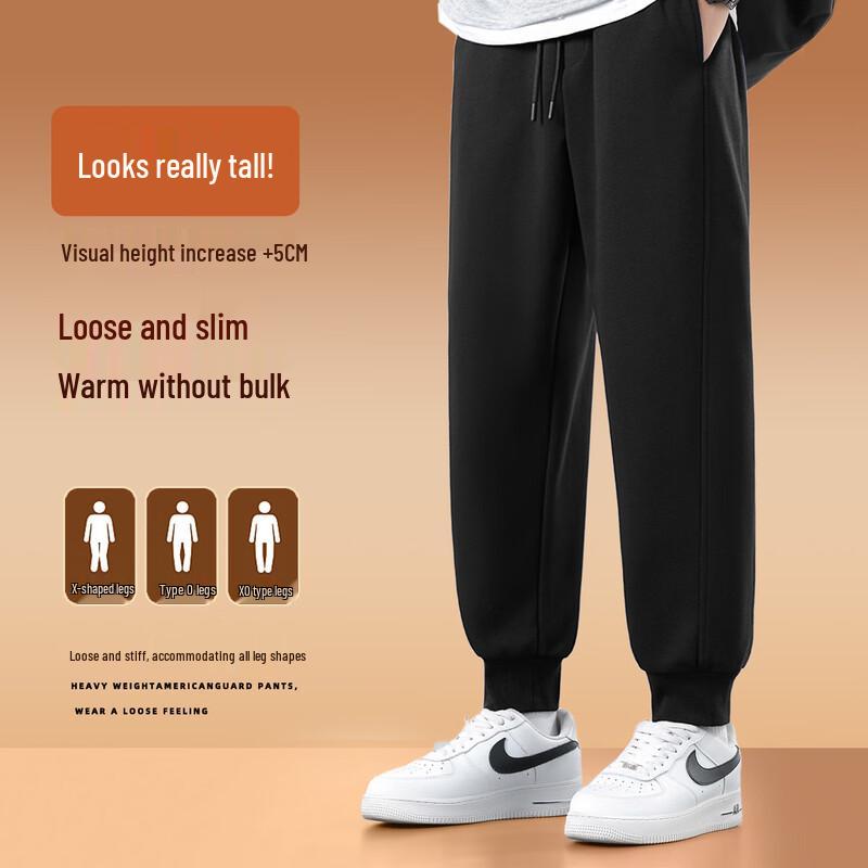 JEEP SPIRIT Men's Warm Loose Fit Jogger Pants