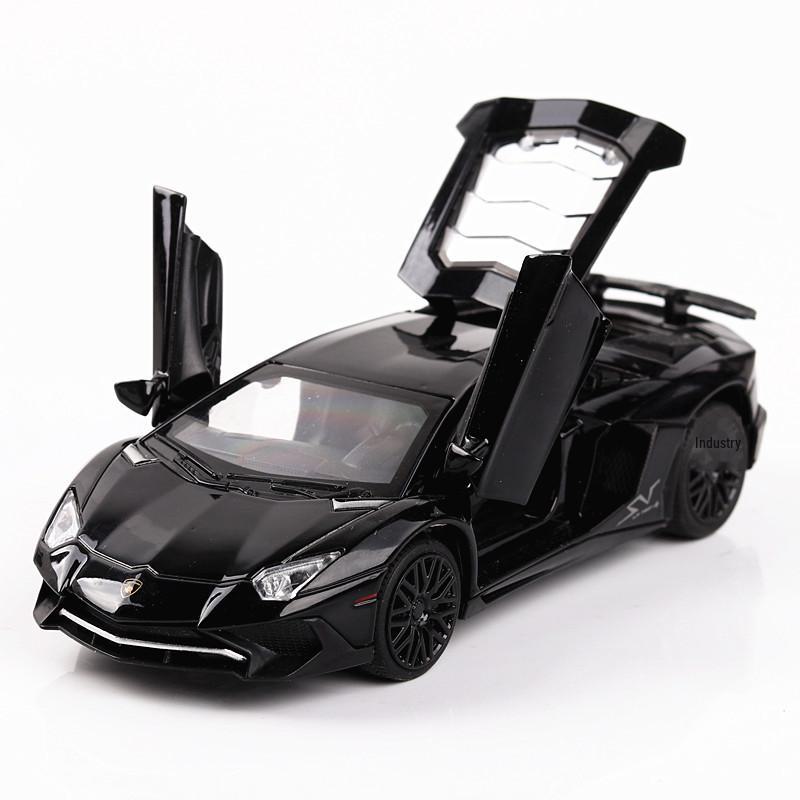 Lambo 750-4 Alloy Car Model 1:32 with Multi-Door, Sound, Light & Pull-Back Features