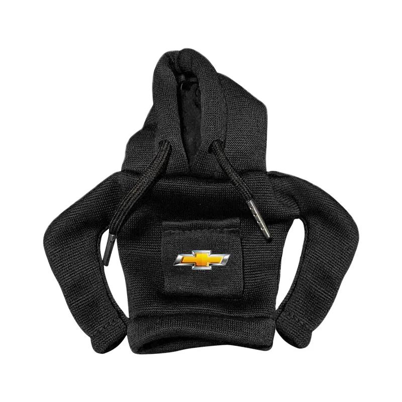 Fashion Car Decor Dust Proof Car Shift Knob Hoodie Handle Cover For Chevrolet Silverado Impala Malibu Equinox Cruze Camaro