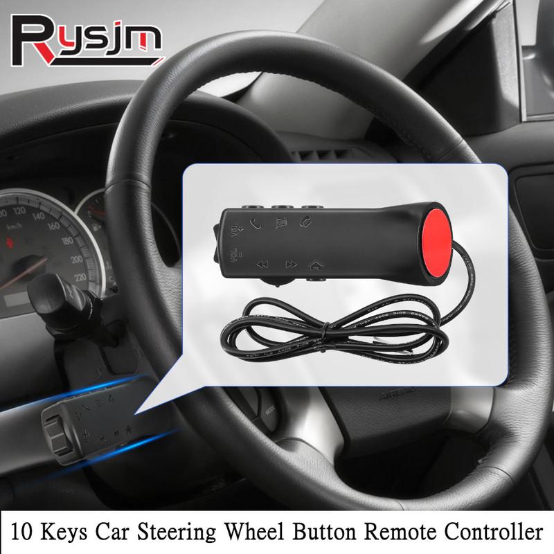 

Universal Car Steering Wheel Buttons 10 Keys Switch Control For Car Radio Music Phone DVD Navigation Remote Controller