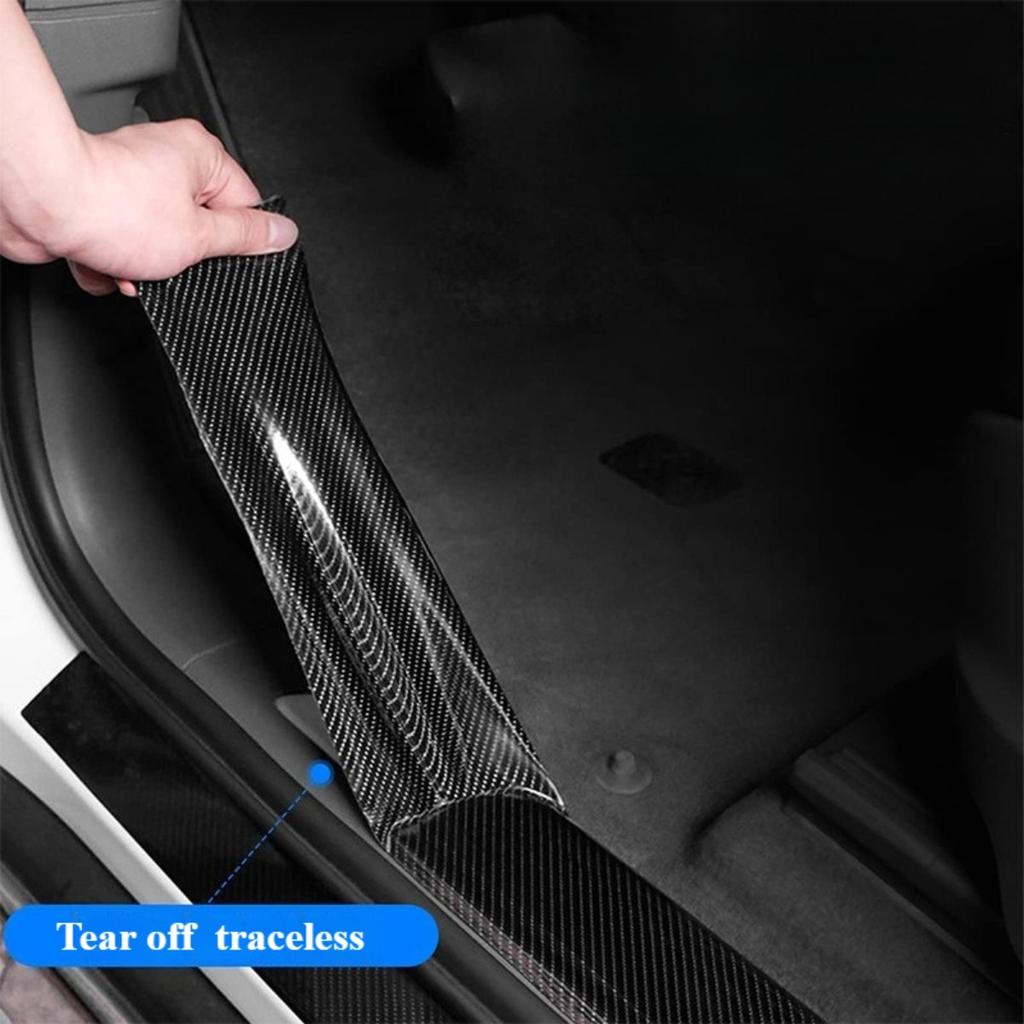 Nano Carbon Fiber Car Tape Waterproof Self Adhesive Tape for Door Mirror DIY Protection Strip Durable Tape Car Accessories