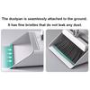 3-in-1 Broom Dustpan Set with Built-in Comb Teeth Long Handle Adjustable Extension Poles Retractable Floor Brush