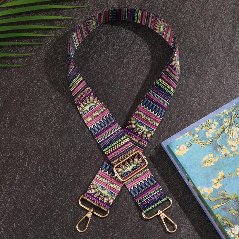 Flower Pattern Crossbody Wide Shoulder Strap Adjustable Replacement Bag Long Shoulder Strap Single Shoulder Women's Bag Accessories