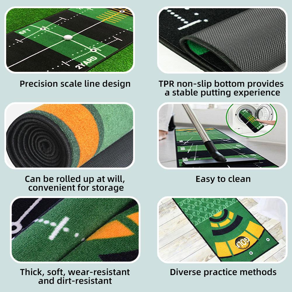 Anti-slip Golf Training Mat 50x300cm Golf Putting Green Mat for Home Office