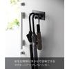 Yamazaki Magnetic Umbrella Hanger, Black, Approx. W20 X D5.5 X H9cm, Tower Umbrella Stand, Slim, Space-Saving, for Entryways, 3075