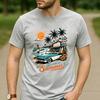 Retro Surf Shack Fan Gift T Shirt Vintage Classic Car Beach Surf Graphic Unisex Unisex Unisex Cotton Summer Vacation Daily Tops
