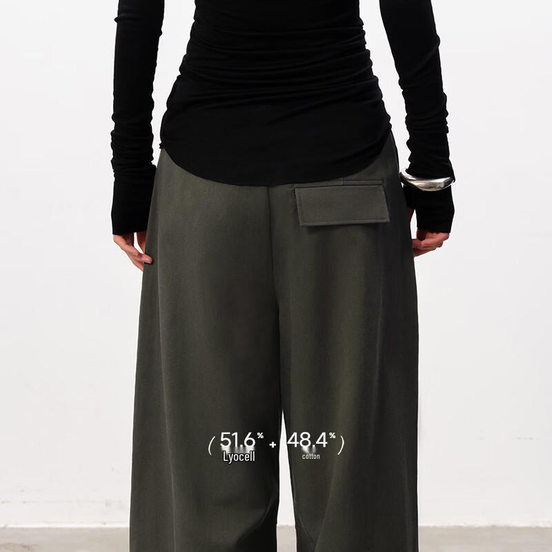 Women's Cooling Tencel Blend Casual Straight-Leg Trousers